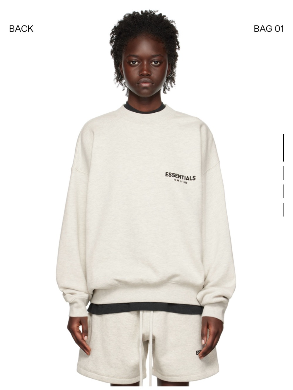 Essentials Fear of God Off-White Crewneck
